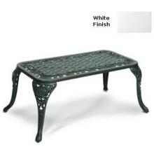 Meadow Decor Valentino Cast Aluminum Coffee Table - White Finish