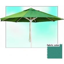 Shade Trends Pewter Anodized 9 Ft X 8 RIB Contract Market Umbrella - Aquamarine