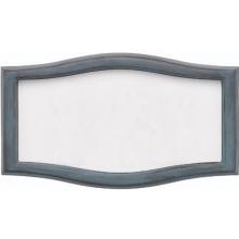 HouseMark Series Small Roundtangle Address Plaque - White W/ Verde Brass