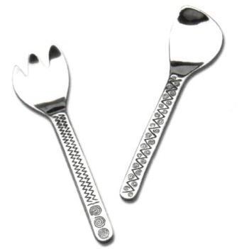 Wilton Armetale Reggae Salad Server Set
