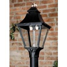 Gas Light America GL1900 Cast Aluminum Natural Gas Light With Triple Inverted Mantle Burner For Post Mount
