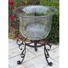 Oakland Living Glass Ice Bucket With Stand