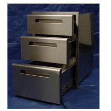BBQ Guys 500 Series Stainless Triple Access Drawer Wide