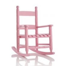 Elegant Baby Wooden Rocking Chair - Pink