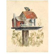 Sylvan Lake Collections - Birdhouse Collection I Size 10x8 Poster Print