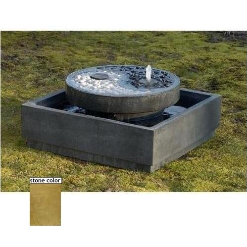 Campania Bamboo Fountain (2pc) - Travertine Finish