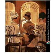 Rendez-vous Au Bistro Poster Print
