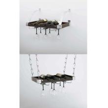 Espresso Wood Wine Rack (6) Bottle Hanging/Wall Wine Rack