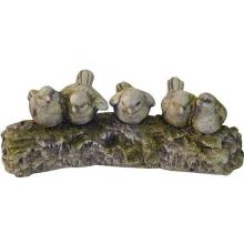 Alpine 5 Birds On A Branch Statuary