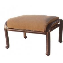 Darlee Ten Star Cast Aluminum Ottoman With Cushion