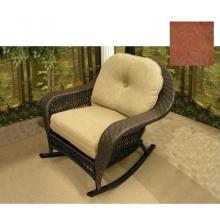 North Cape Premium Cushion ONLY High Back Rocker/ Dining Chair Cushion ONLY (1)- Paprika Foliage