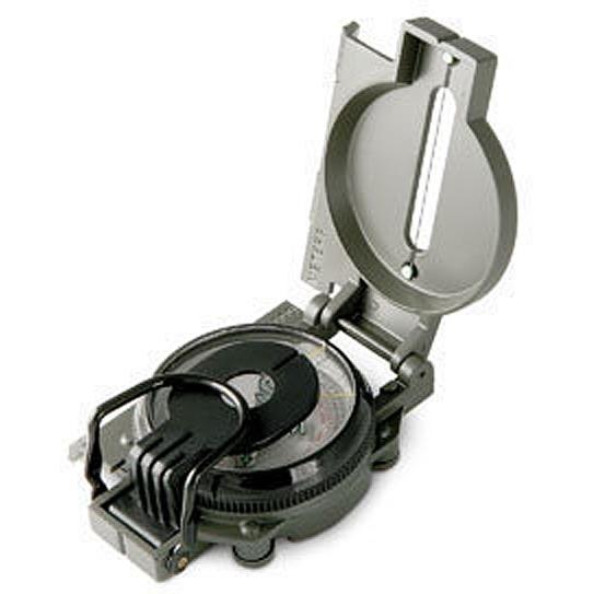 Lensatic, Military Style, Green Metal Body