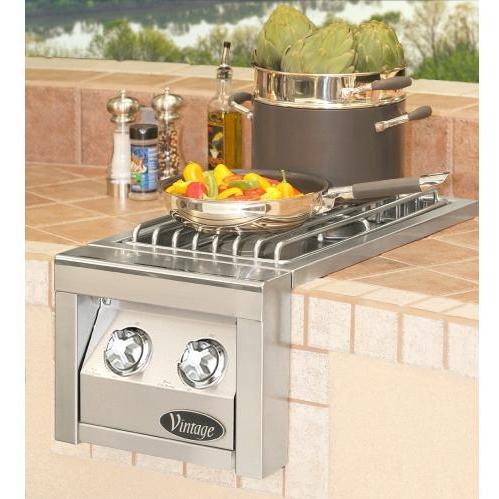 Vintage Built-In Sealed Brass Double Side Burner