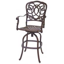 Darlee Florence Cast Aluminum Patio Swivel Bar Stool