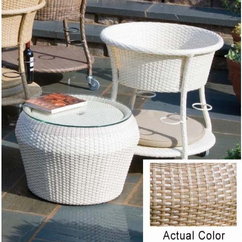 Alfresco Home Loggia Versa Outdoor Multi Function Wicker Storage With Cushion - Summer Grasss