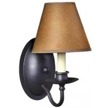 Urban Colonial Collection Wall Mount Single Light Fixture In Rust Finish - 1 Bulb