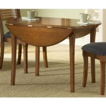 Hillsdale Tailored Collection Round Dining Table With Drop Leaf - Brown Cherry