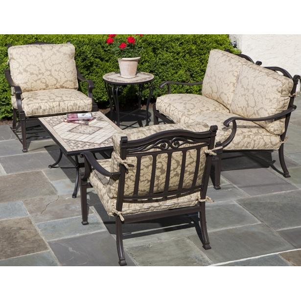 Alfresco Home Forza  Lounge Group - Charcoal Finish. (Cushions Not Included)