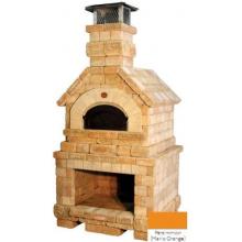 Chicago Brick Oven Mario Batali Vesuvio Series Outdoor Oven In Harmony Enclosure - Persimmon