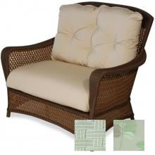 Lloyd Flanders Grand Traverse Chair & A 1/2 In Bisque Finish And Lanai Willow Fabric.