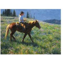 Mountain Garden Poster Print