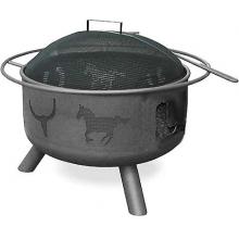 Landmann Big Sky Western Fire Pit With Black Finish