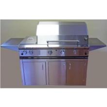 ProFire Professional Series 48 Inch Hybrid Propane Gas Grill With Double Side Burner - On Cart