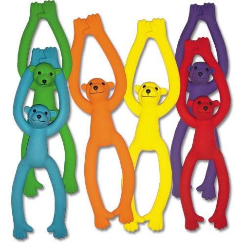 6 Color Rubber Monkeys (SET)