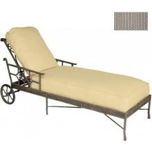 Windham Castings Provence Casual Back Chaise Lounge Cushion , Bamboozle Cocoa LXX