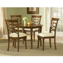 Hillsdale Tailored Kensington Round 5-piece Drop Leaf Dining Set - Brown Cherry