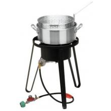Bayou Classic Sportsmans Choice Fish Cooker Pot & High Pressure Gas Burner With 10 PSI Regulator