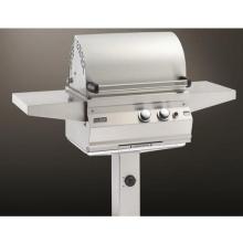 Fire Magic Gas Grills Aurora A430 Natural Gas Grill With Rotisserie On In-Ground Post