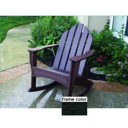 Eagle One Recycled Plastic Adirondack Rocker - Black