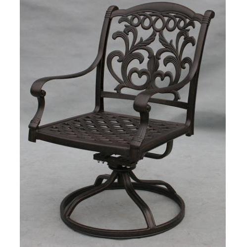 Buy Darlee Flamingo Cast Aluminum Swivel Rocker Chair With Cushions by Darlee now!