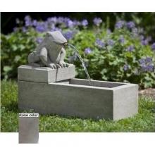 Campania Frog Plinth Fountain (3pc) - Greenstone Finish