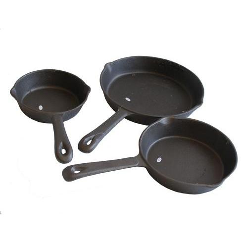 Cast Iron Skillet Set - 6, 8, And 10 Inch