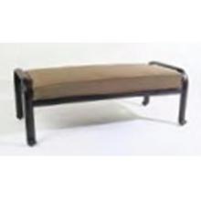 Casual Sunset Cast Aluminum Patio Double Ottoman - No Cushion(s)
