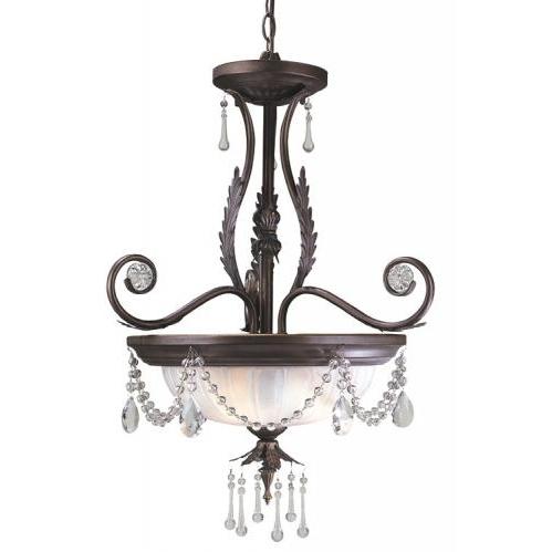 World Imports Berkeley Square Collection Pendant In Weathered Bronze Finish - 3 Bulbs - 759-62