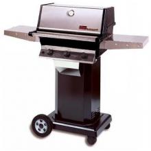 MHP Gas Grills THRG2 Hybrid Propane Gas Grill W/ SearMagic Grids On Black Cart
