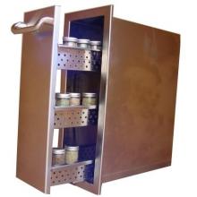 outdoor kitchen spice racks