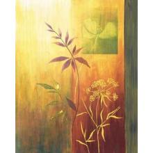 6 Green Leaves Poster Print