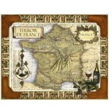 Wine Map Of France Poster Print