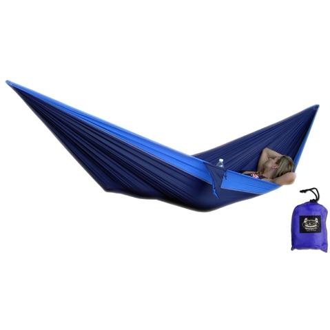 Grand Trunk Single Parachute Hammock, Navy/Light Blue Single Parachute Hammock
