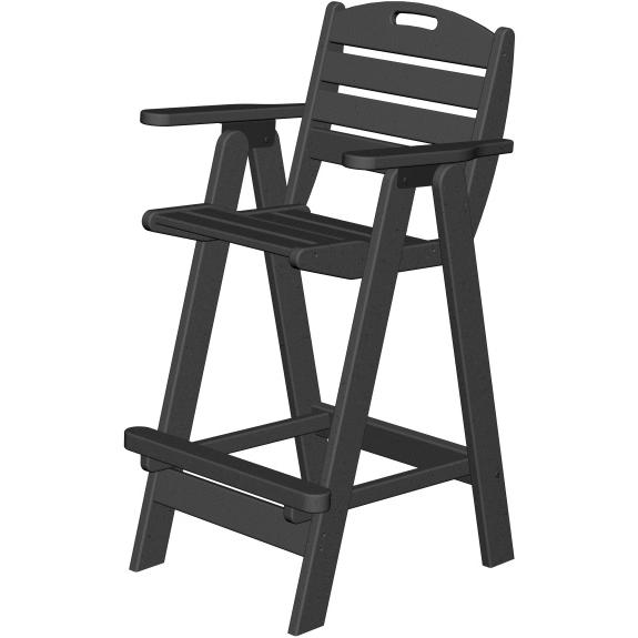 Poly-Wood Recycled Plastic Wood Nautical Bar Stool