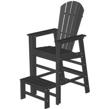 Poly-Wood Recycled Plastic Wood South Beach Adirondack Lifeguard Lounge Chair