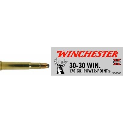 Winchester Ammo 30-30 Winchester By Winchester, 30-30 Win, 170gr, Super-X Power-Point, (Per 20)