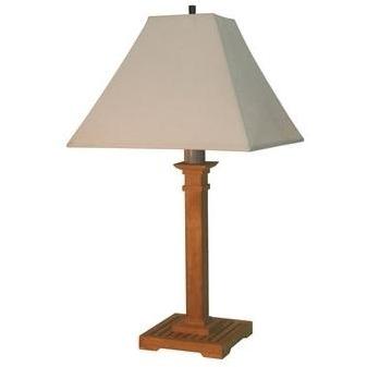 Shady Lady Lighting Teak Slat - Table Lamp