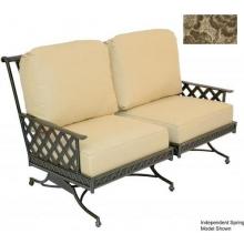 Windham Castings Savannah Casual Back Spring Loveseat Cushion , Velveteen Truffle LXX
