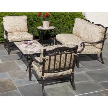 Alfresco Home Forza  Lounge Group - Charcoal Finish. (Cushions Not Included)