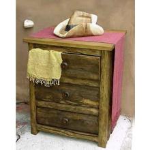 Groovy Stuff Old Western Style Teak Wood Carvers Night Stand